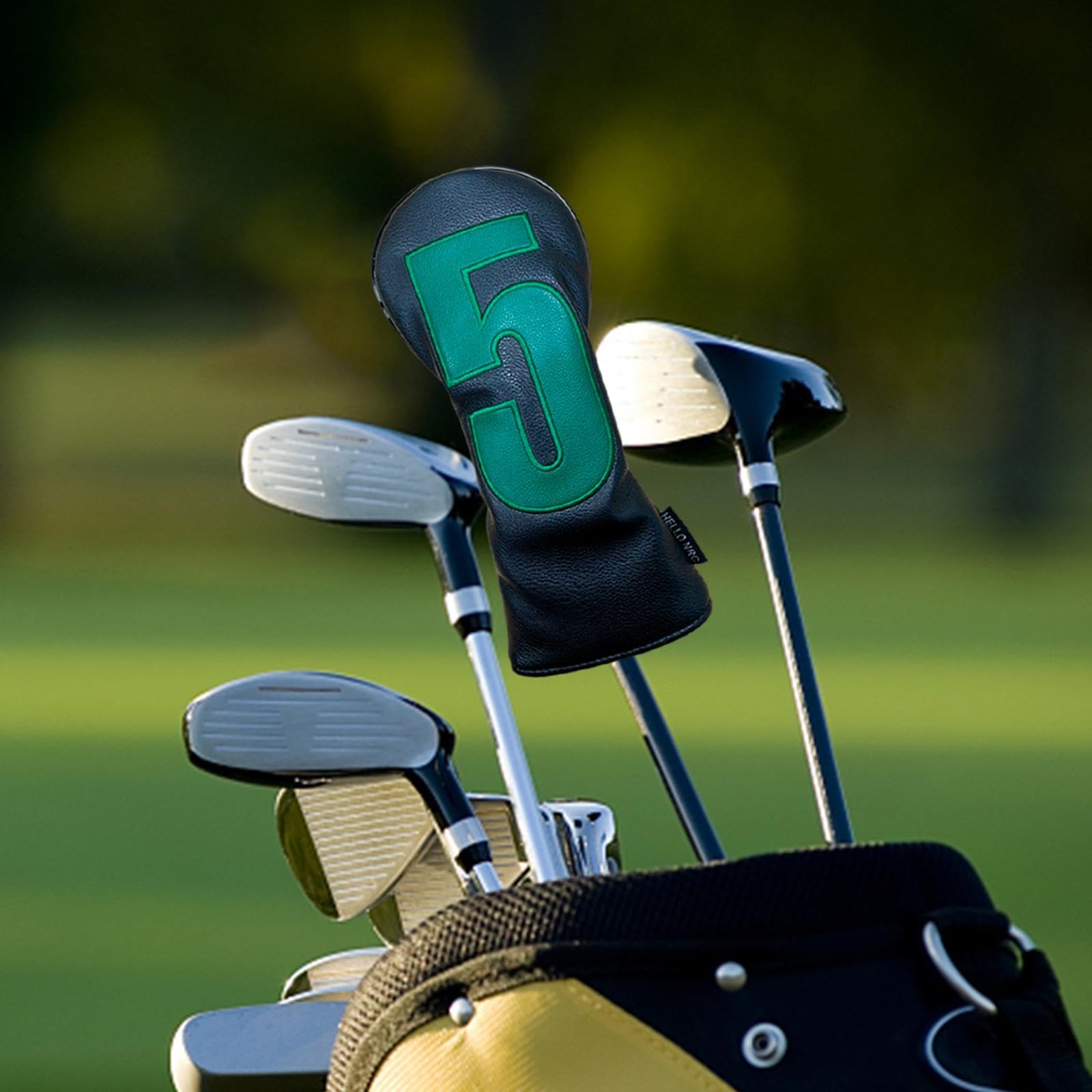 Funda para Cabeza de Palo de Golf para Maderas, Protector de Cuero PU