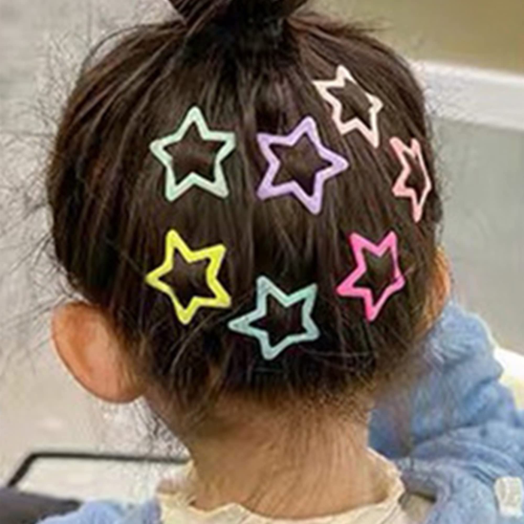 Amazon.co.jp: MEKEET スターヘアクリップ 10個 ミニスナップヘア