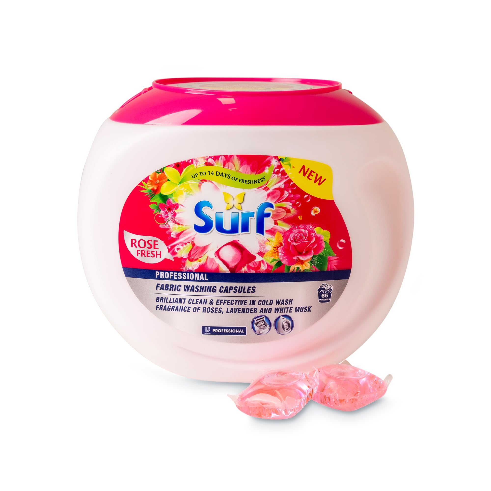 Surf Laundry Pods Stain Removal Rose Fragrance 65 Count
