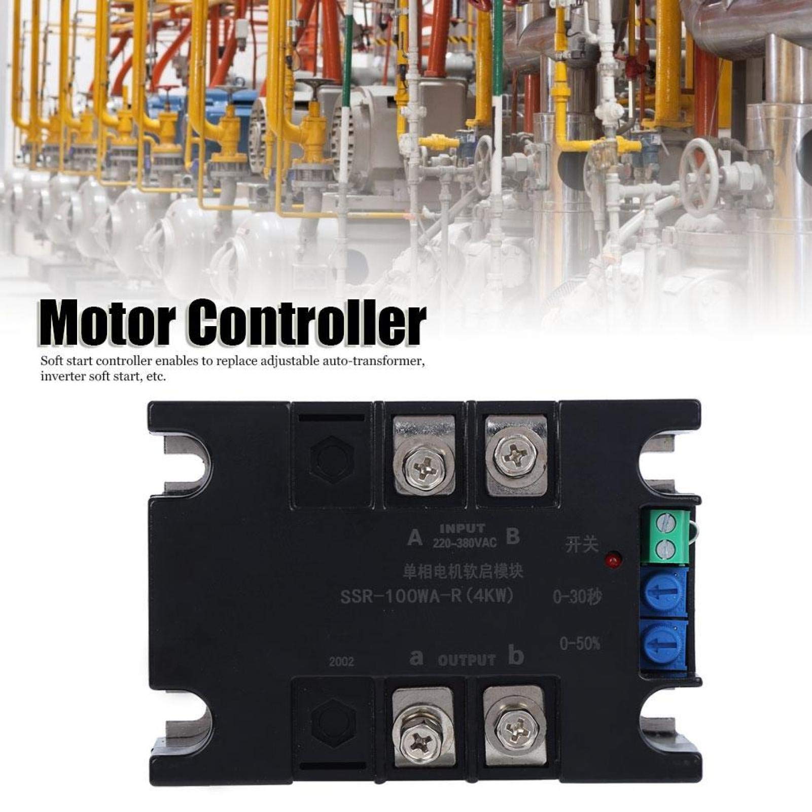 Controlador el¨¦ctrico de arranque suave,SSR-100WA-R Accesorios de motor monof¨¢sico Motor estable ajustable Tablero de controlador de arranque suave Accesorios de motor Monof¨¢sico/2(Optical module)