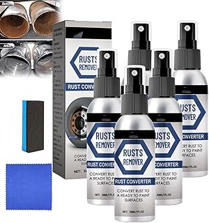 Gfouk Ironfree Rust Converter Spray, Rust Converter for Metal, Spray on Rust Converter, Multifunctional Metal Rust Remover, Iron Free Rust Converter Spray, Rust Converter for Metal (5PCS)