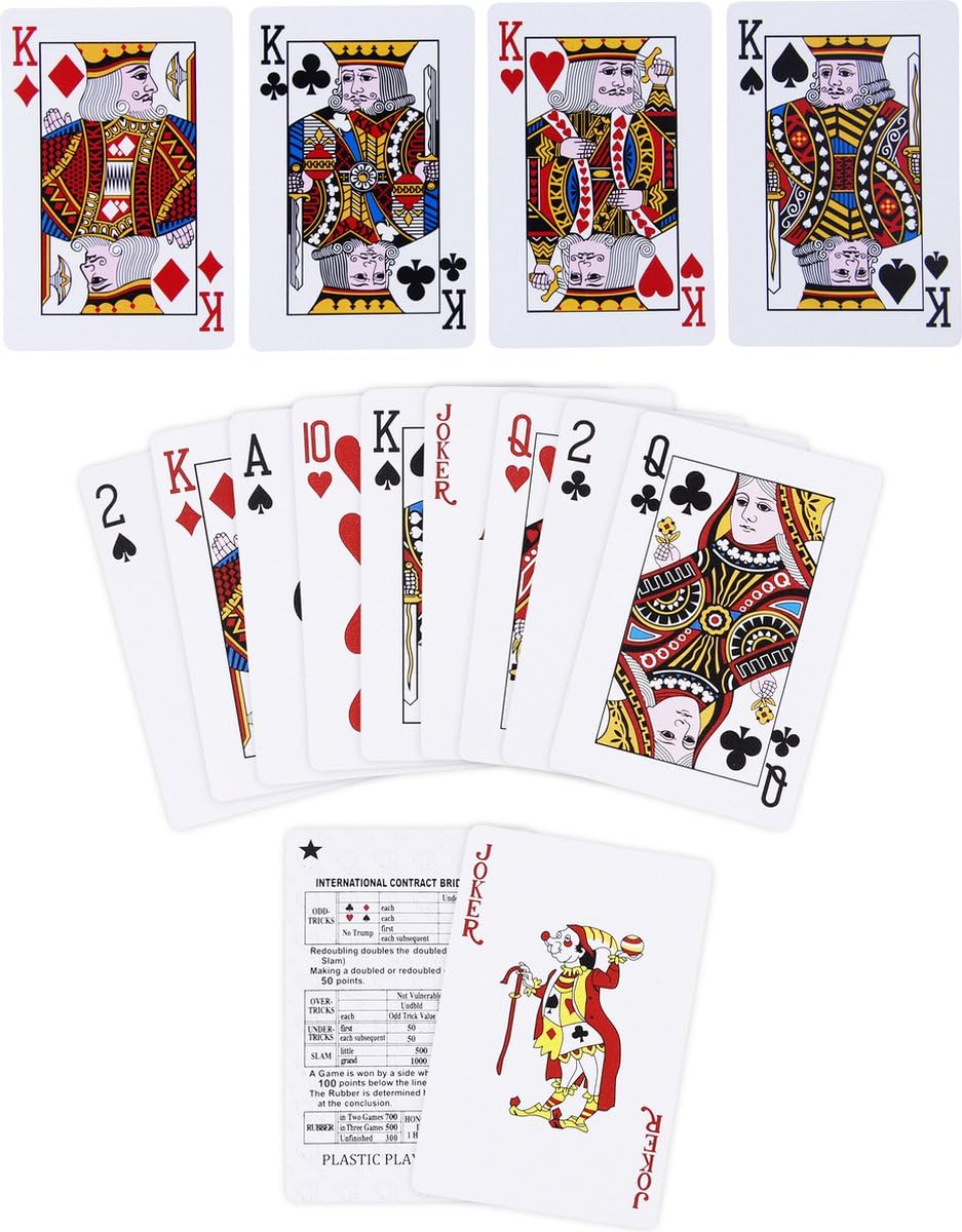 Plastic Playing Cards, Waterproof Card Game, Professional Quality