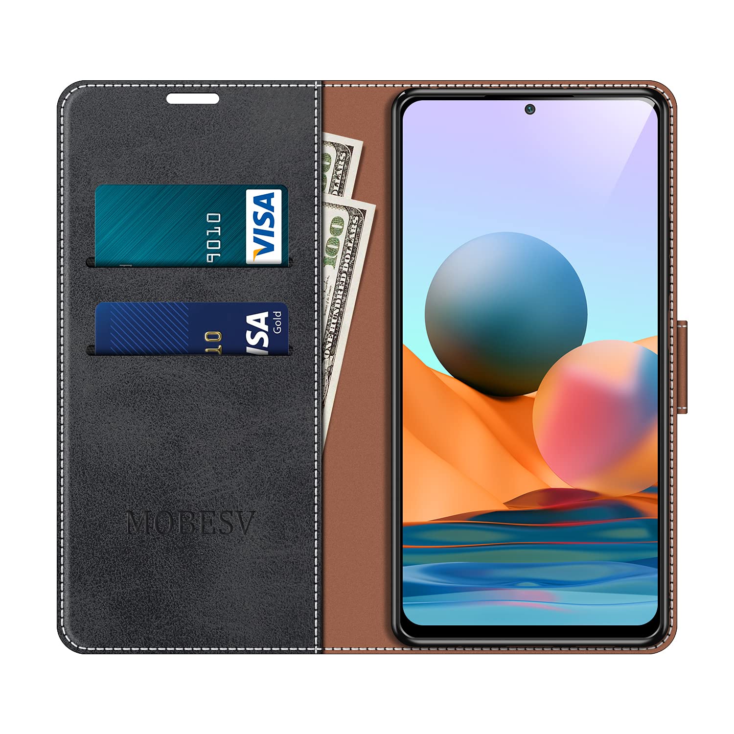 MOBESV Custodia per Xiaomi Redmi Note 13 PRO 5G(Non per 4G), Cover a Libro Magnetica Custodia in Pelle per Xiaomi Redmi Note 13 PRO 5G, Elegante Rosso