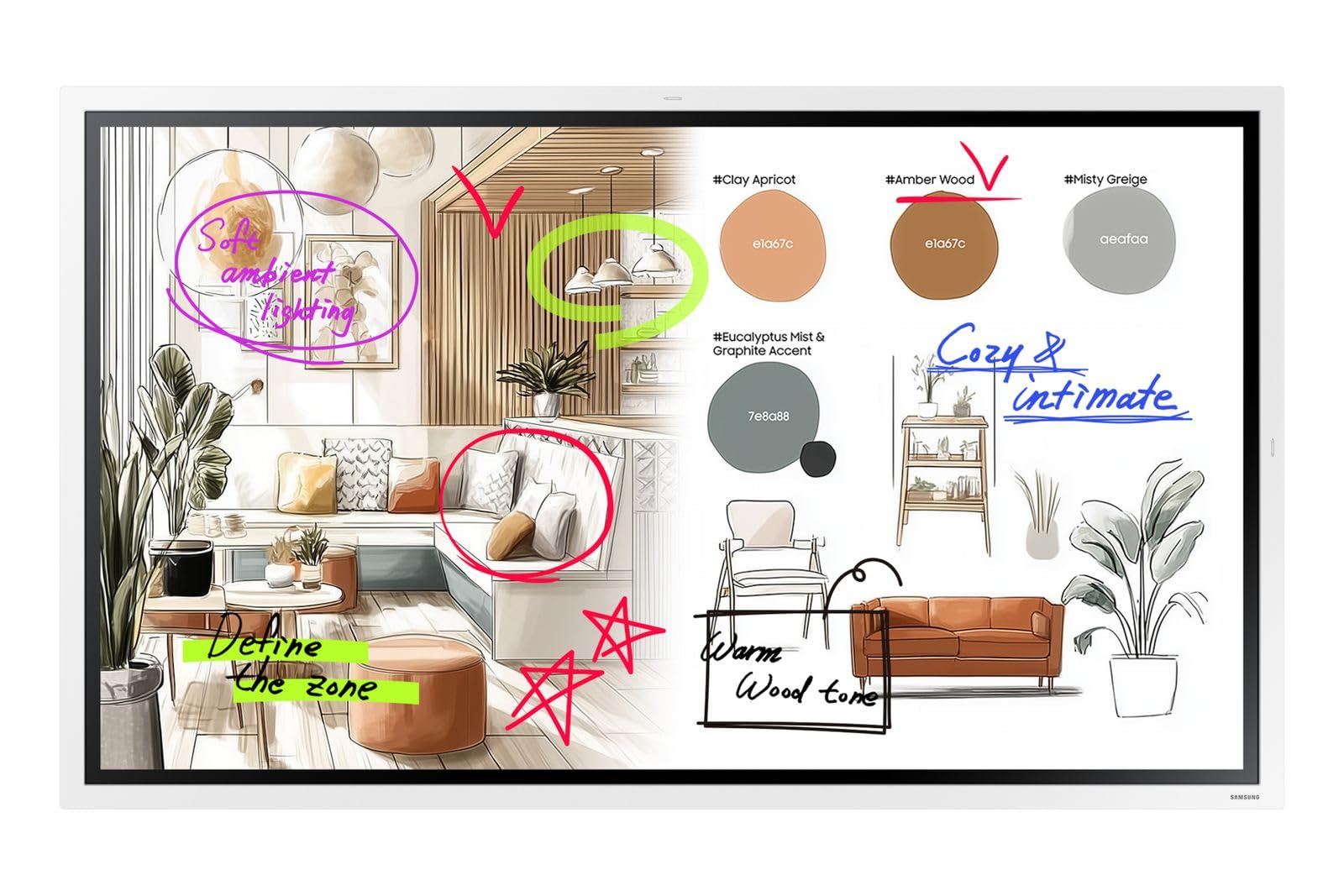 Flip WM65FX - 165 cm (65") Diagonalklasse WMFX Series LCD-Display mit LED-Hintergrundbeleuchtung - Bildung / Geschäft - mit interaktives Whiteboard integriert, Touchscreen (Multitouch) - Tizen OS - 4