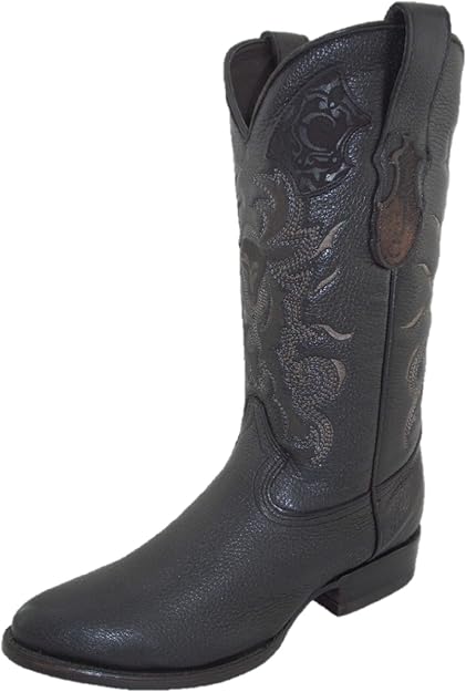 Cuadra Bota Vaquera Oval Clásica Corte Piel Y Bordado De Venado :  Amazon.com.mx: Ropa, Zapatos y Accesorios