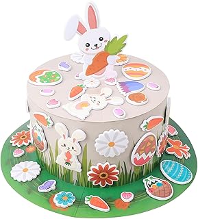 Viiotu Easter Bonnet Kit, Cute Easter Hat Parade DIY Kit, Easter Hat Kit for Kids DIY Crafts Projects and Decorations Acti...