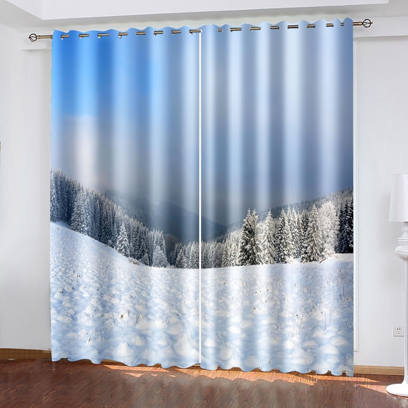 Cortinas largas decorativas para renovar las ventanas del hogar 1
