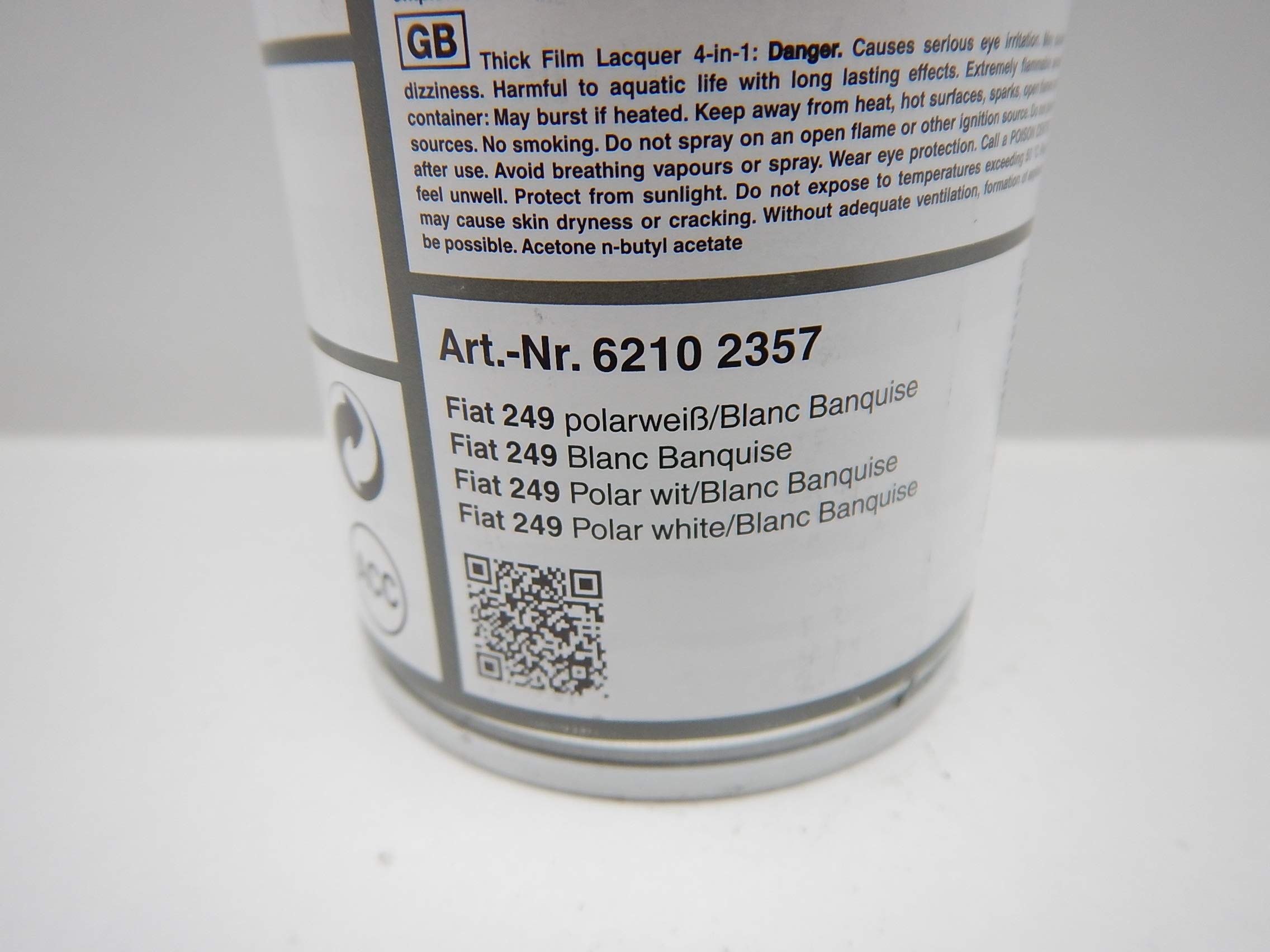 Förch 4 in 1 FIAT 249 POLARWEISS WEISS DICKSCHICHTLACK LACK SPRAY SPRAYDOSE 400ML (3)