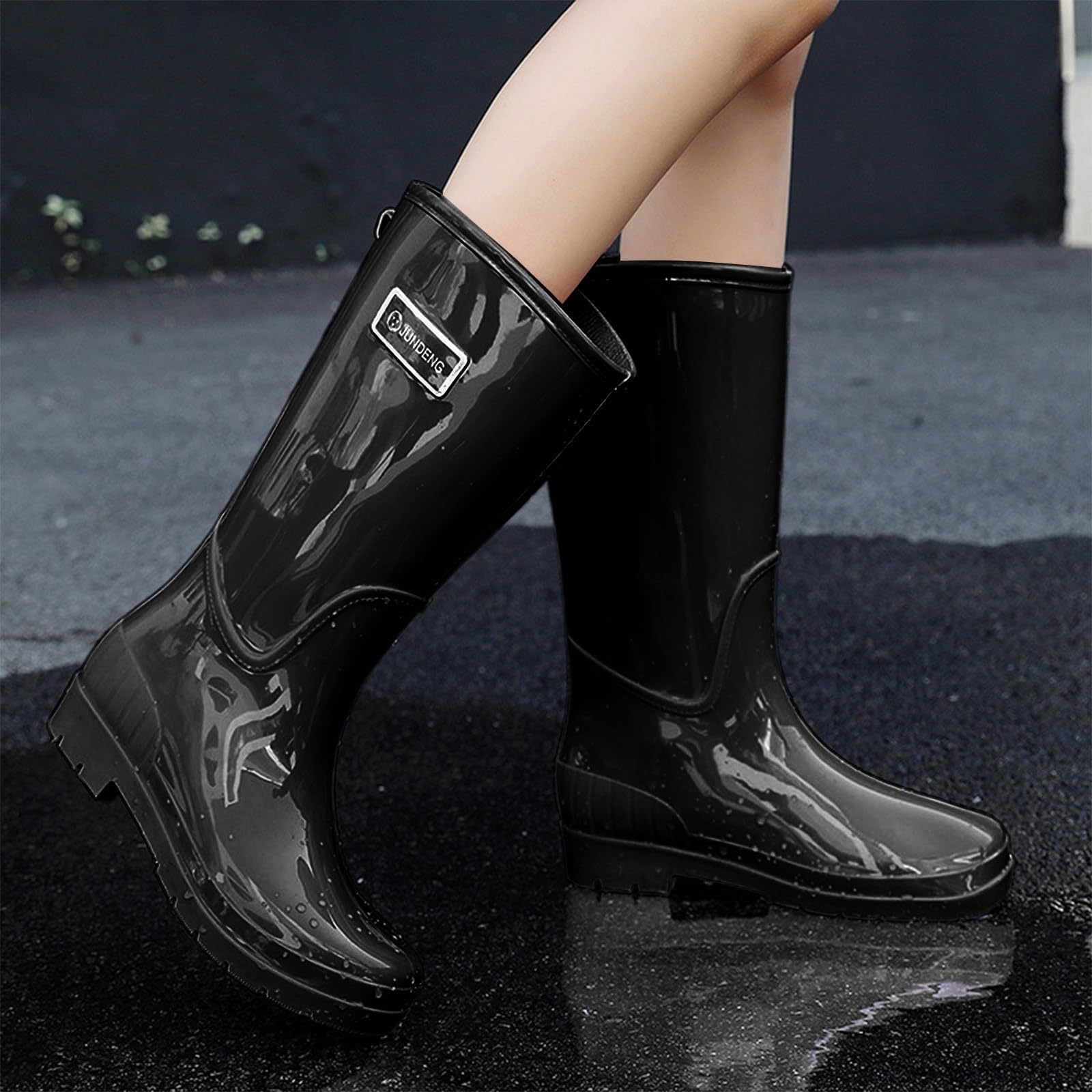 Bottes Imperméable Jardin Boots Antidérapant Légères Confortables Et Elégantes Chaussures De Travail pour L'extérieur Bottes De Pluie pour Femmes Imperméables Boots Imperméables