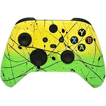 Hand Airbrushed Fade Custom Controller Compatible with Xbox Series X/S & Xbox One Series X/S Yellow & Green