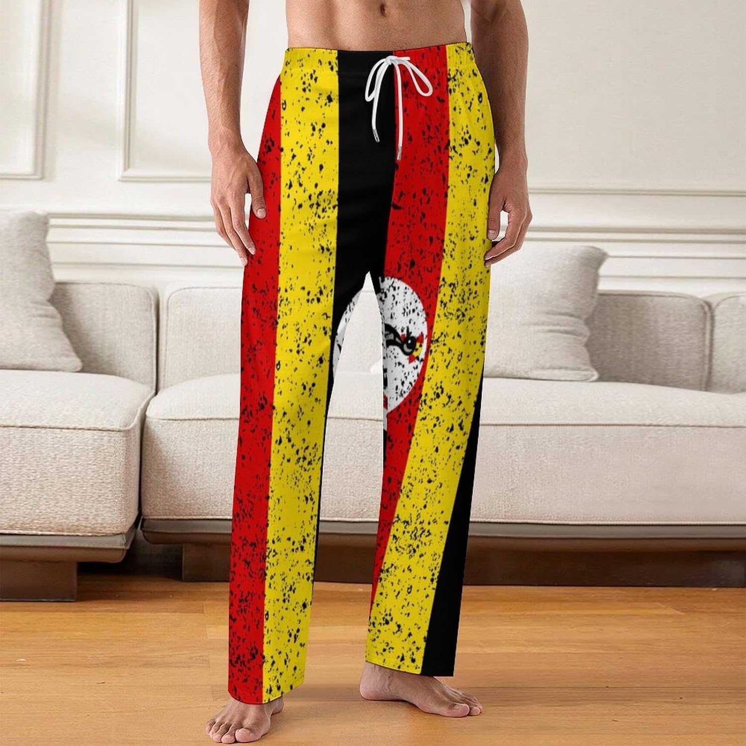 Vietnam Flag Men’s Pajama Pants Soft PJ Bottoms,