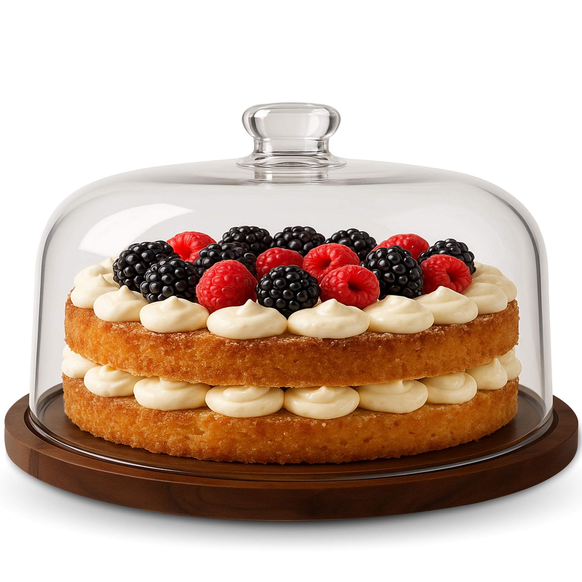 HEFTMAN Cake Stand with Dome Lid