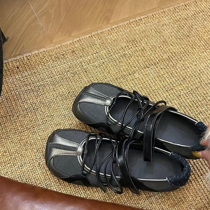 Sneakerina Ballet Sneaker Shoes Tennis & Racquet Sport Flats Women Girls - Comfortable Walking Trendy Casual Cute Lightweight Running Soft Y2K Retro Non Slip Elegant Athleisure Standing All Day2