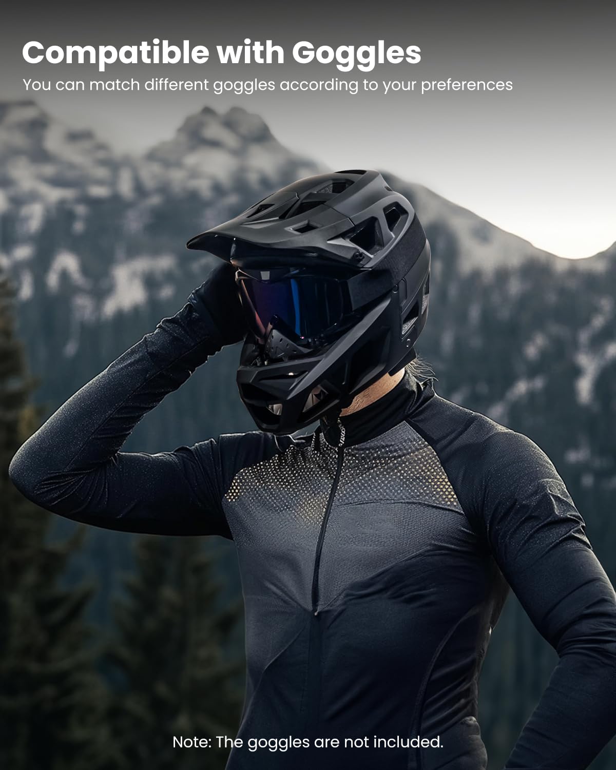 ILM Adulto Casco Bici Integral Hombre Mujer Enduro MTB BMX Downhill Ligero Modelo ZL-B068