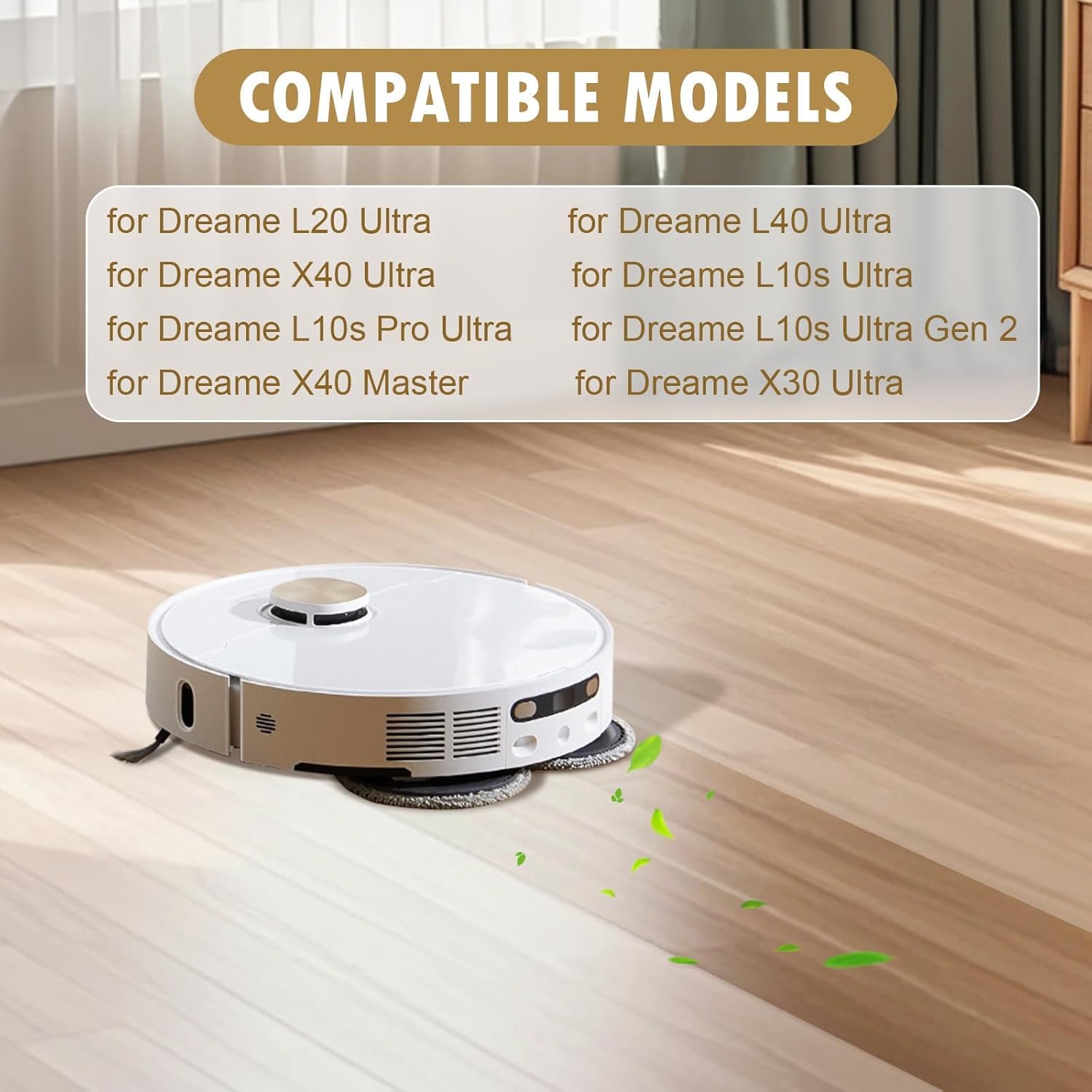 TriCut Brush Replacement for Dreame X40 Ultra, L20 Ultra, L10s Ultra, L10s Pro Ultra, L10s Ultra Gen 2, L30 Ultra, L40 Ultra, X30 Ultra, X40 Master Robotic Vacuum, Anti-Tangle Brush Accessories
