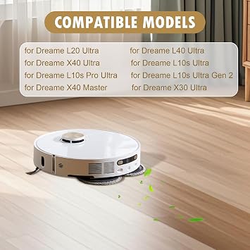 TriCut Brush Replacement for Dreame X40 Ultra, L20 Ultra, L10s Ultra, L10s Pro Ultra, L10s Ultra Gen 2, L30 Ultra, L40 Ultra, X30 Ultra, X40 Master Robotic Vacuum, Anti-Tangle Brush Accessories