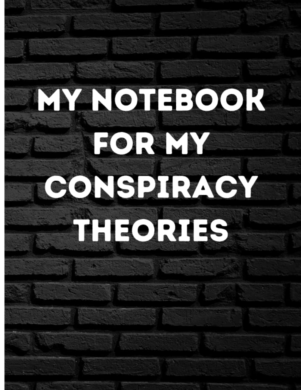 My Conspiracy Theories: Funny Black Notebook Journal for Men: with lined Paper and Paperback