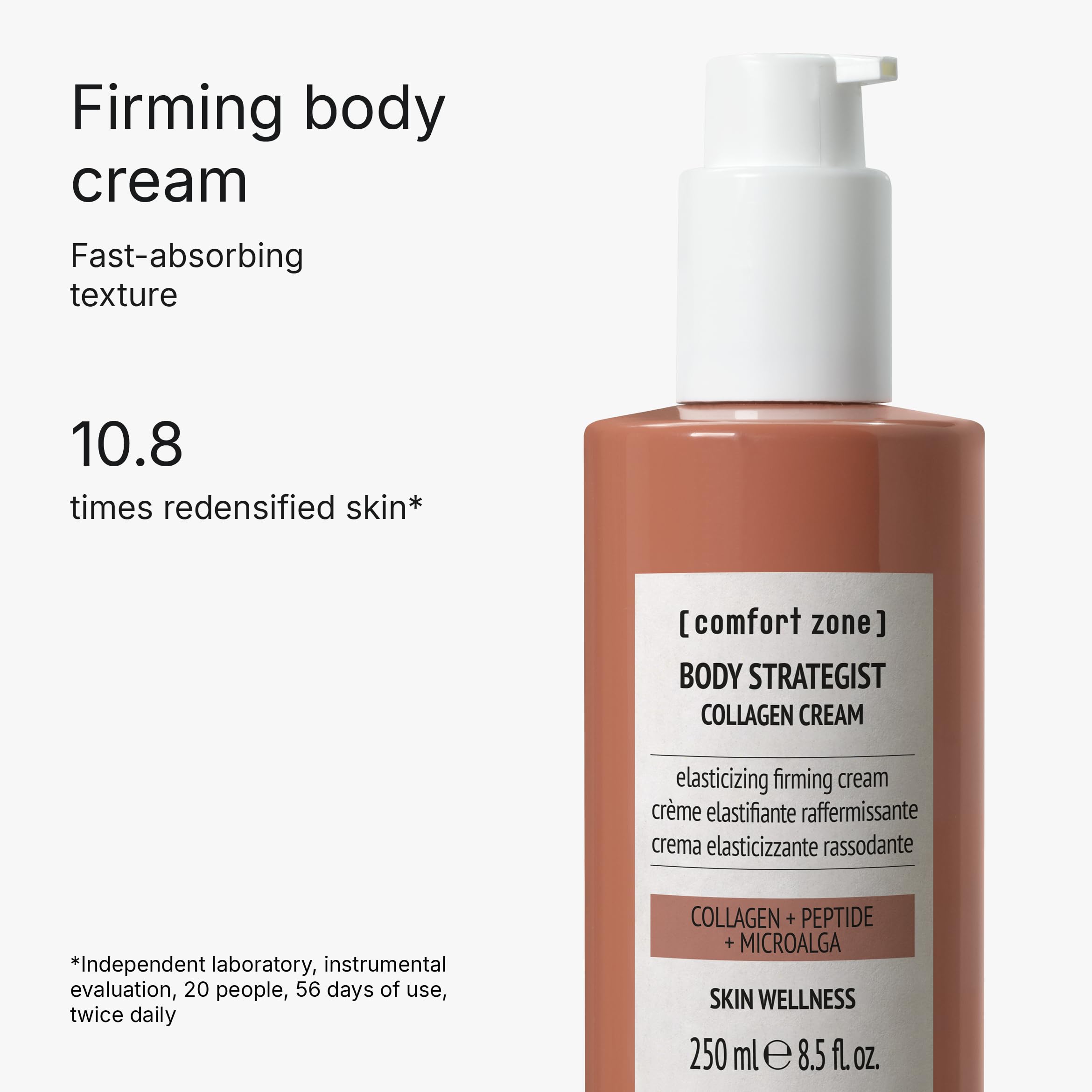 Body Strategist Collagen Cream, Firming, Toning, and Elasticisizing, Vegan Collagen, 8.5 fl. oz.