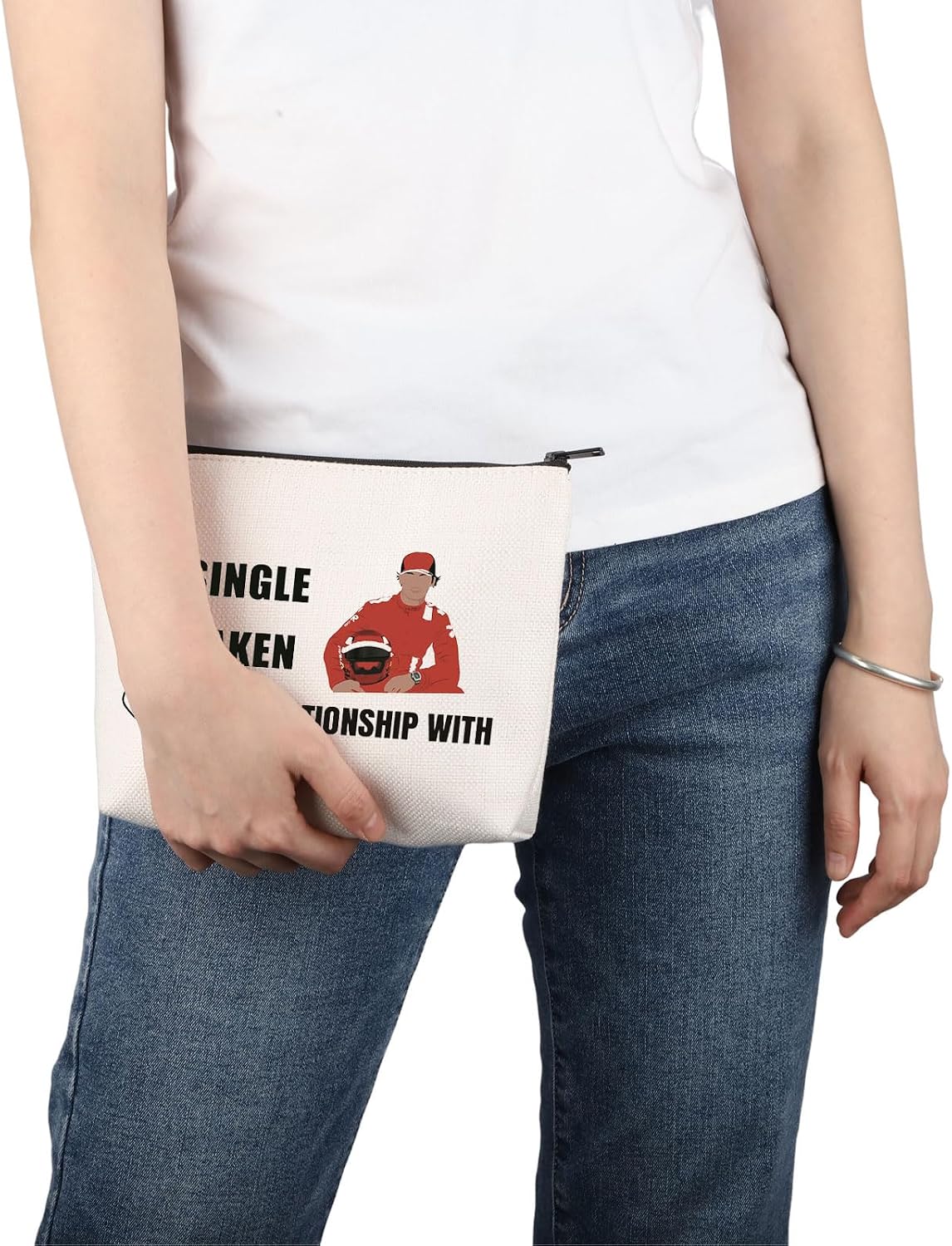 PWHAOO racing Inspired Gift Car Racer Fan Makeup Bag Cosmetic Bag Racing Fandom Car Racing Fan Merch image 5