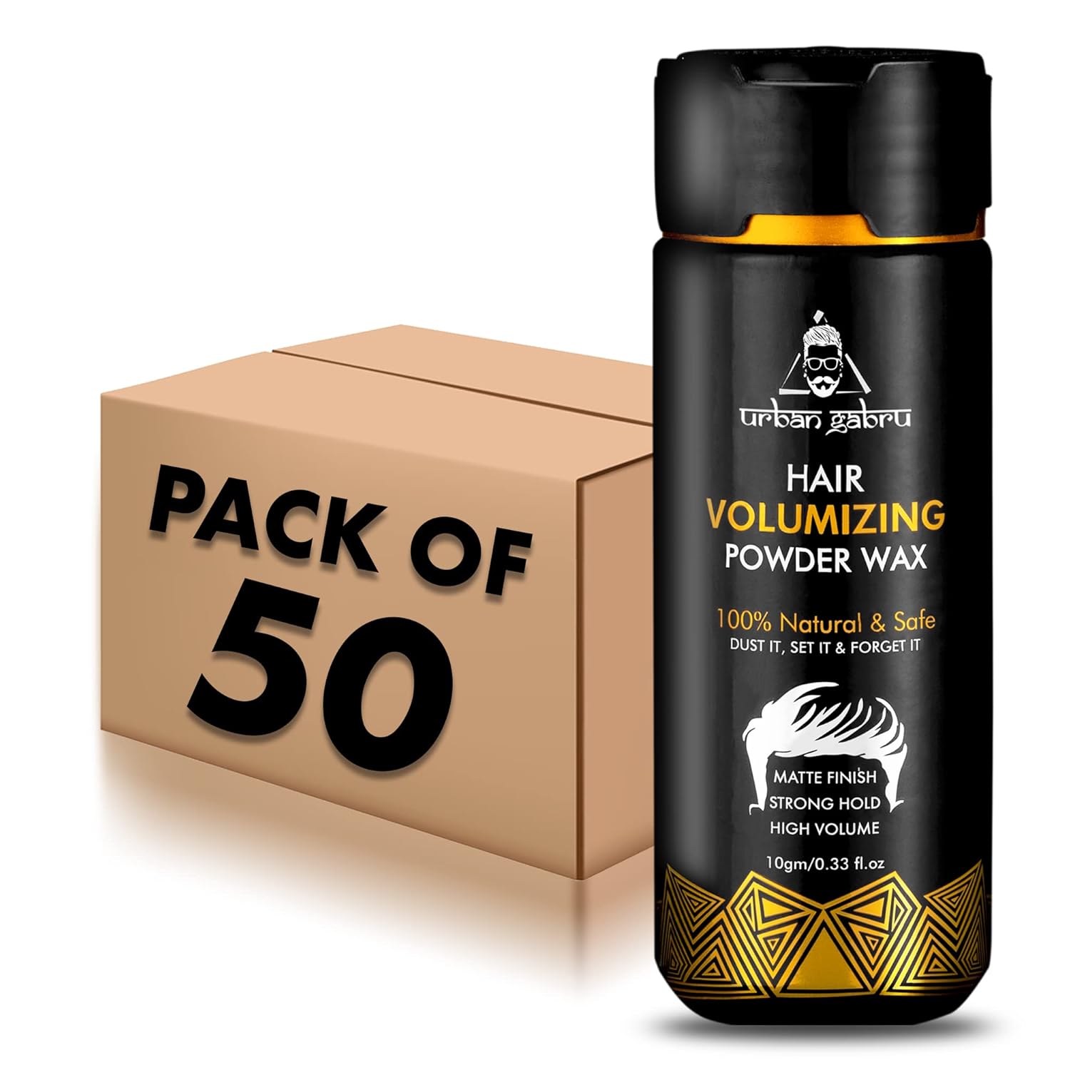 Urbangabru Hair Volumizing Powder Wax for Men (10 Gram * 50 Units