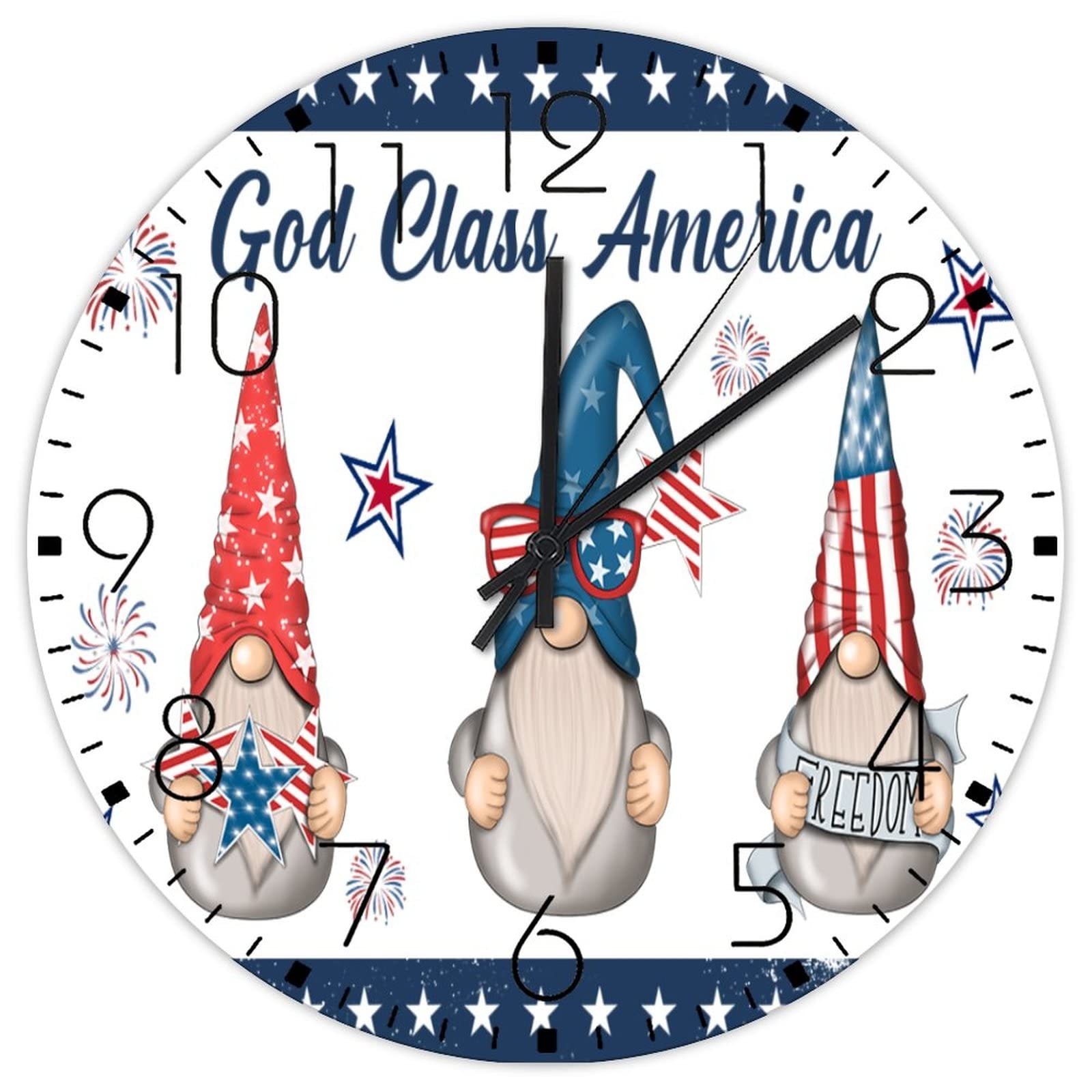 Horloge murale en bois silencieuse et rustique de 30 cm