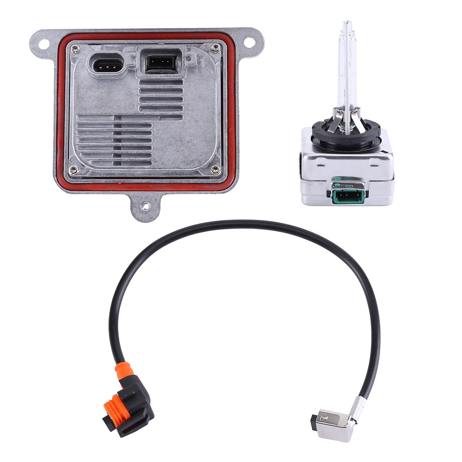 Hiolpen 20928264 Xenon Ballast Control Unit & HID Bulb Wire Kit Compatible for Chevy Blazer 19-20 Malibu 13-15 Suburban 14-20 Tahoe 14-20 Impala 18-20(headlight part numbers: 84160412 84160413)