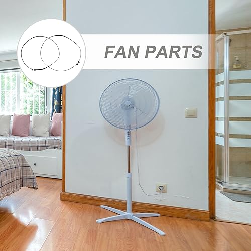 Miniatura 4 de 2 piezas de repuesto de aro fijo para ventilador eléctrico, cubierta de malla de plástico resistente para compatibilidad, fácil de instalar,