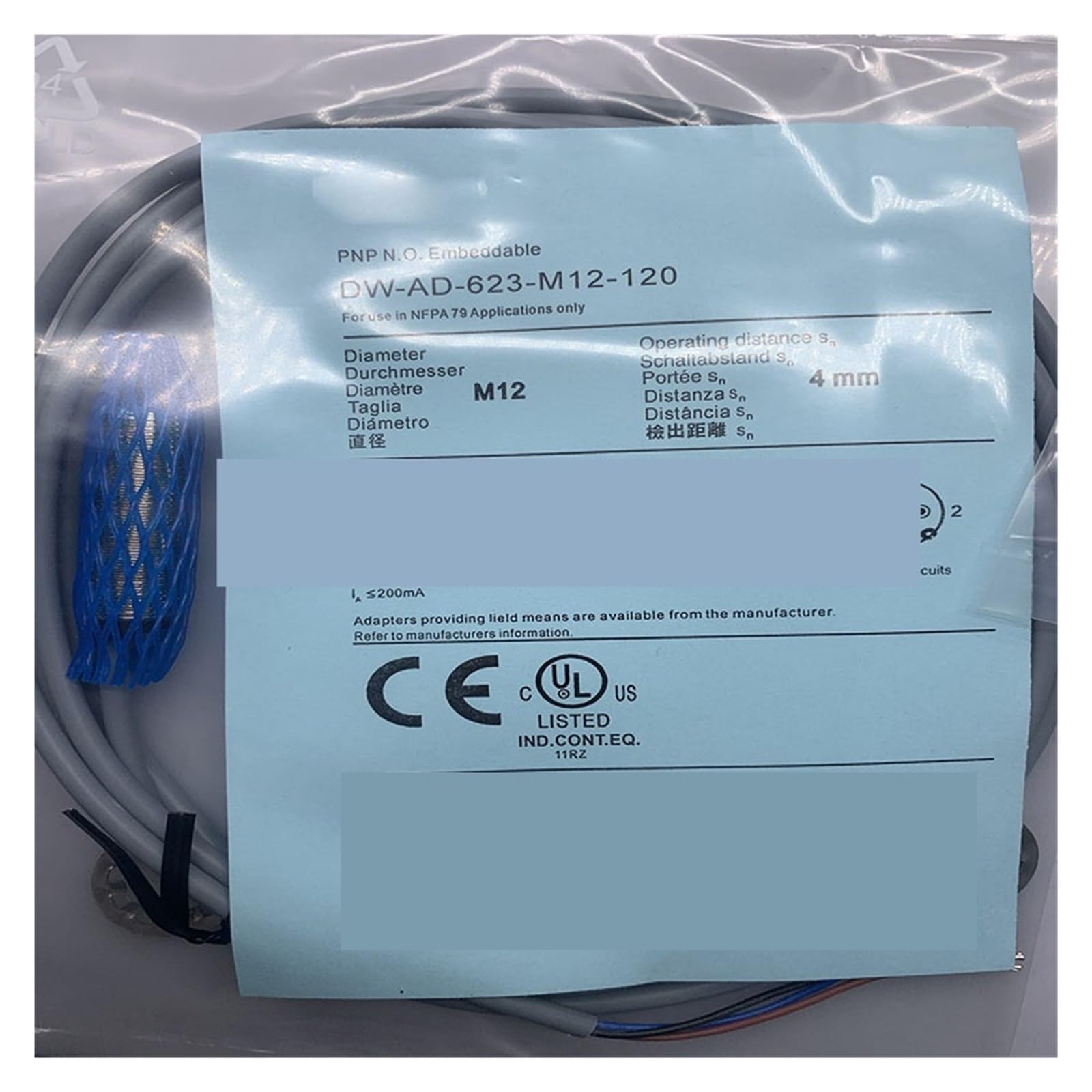 Capteur DW-AD-623-M12-120 et commutateurs inductifs pour automatisation industrielle précise