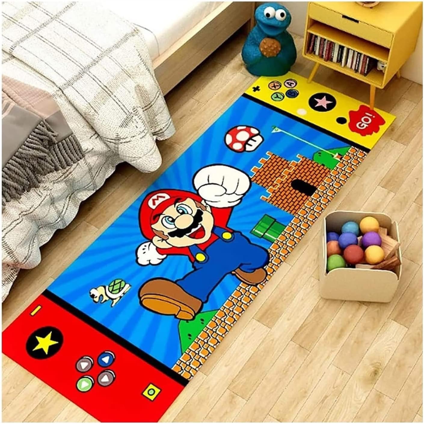 Bedroom Rugs Cartoon 3D Printing Rugs for Boys, Girls, Children and Infants