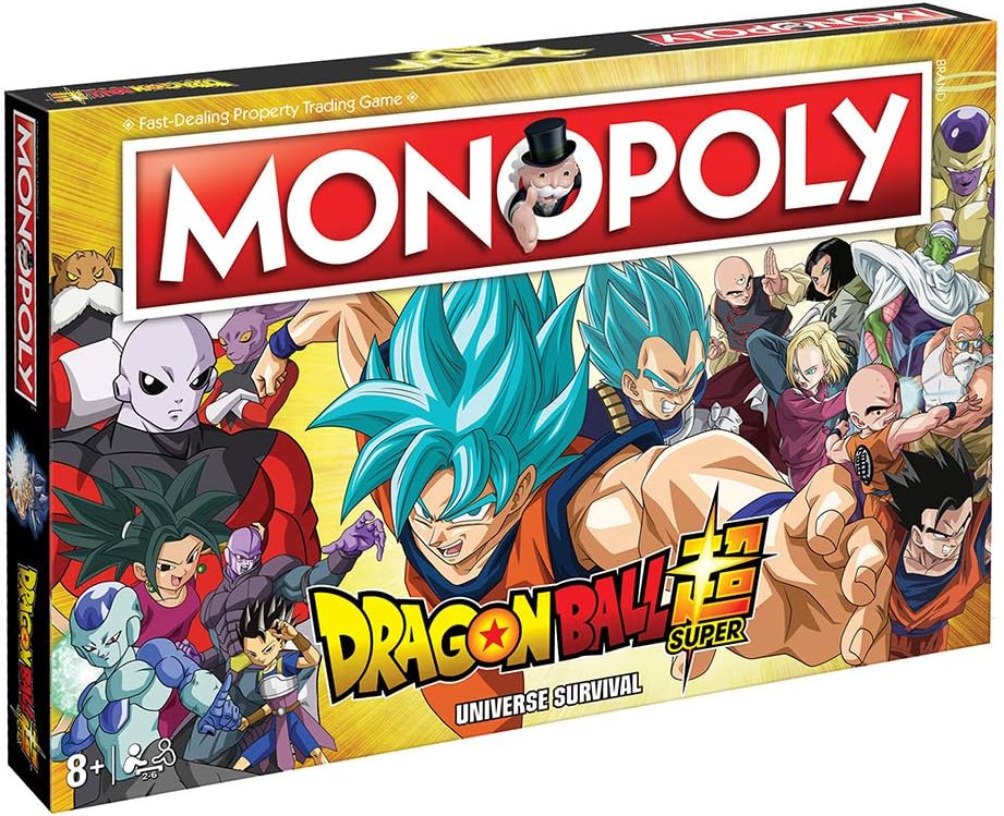Winning Moves Dragon Ball Super Monopoly Board Game, Play with characters like Android 18, Jiren, Frieza and Goku himself