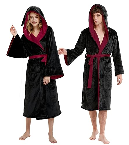 Guturris Flannel Bathrobe Men Women Magical Robe Couple Sleepwear Teens