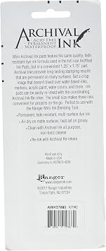 Ranger RGRAIMK.57680 Ranger Archival Mini Ink Pad Set 2 Archival Ink Pad Set Mini 2