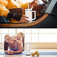 Vista 87 de Silicone Spill Stopper Set Compatible with Stanley Cup 2.0 30oz & 40oz with Straw Cover, Set of 4