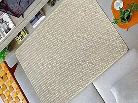 Tapete Para Sala Quarto Sisal 1,00 x 1,50 Pequeno Claro Bege Lancer