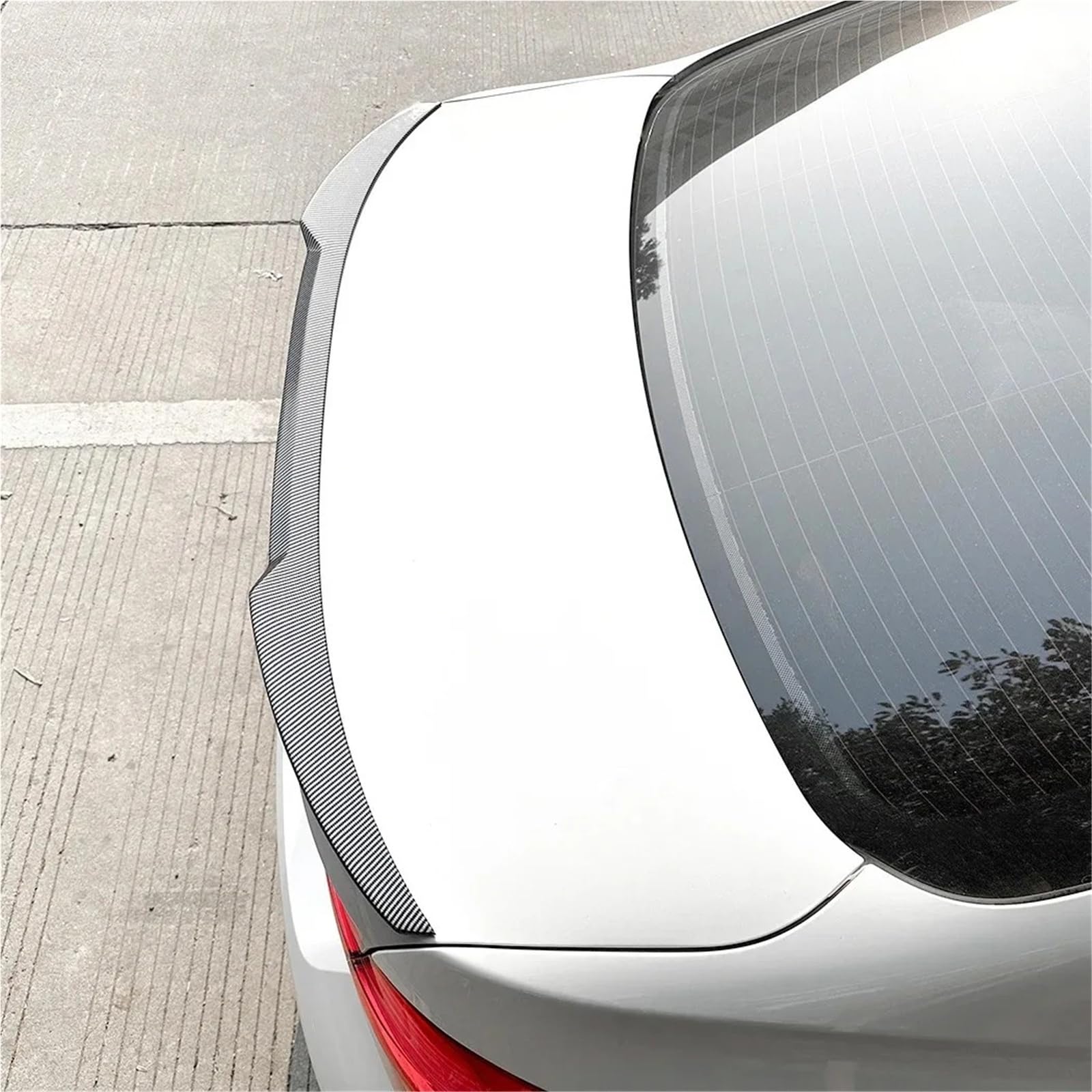 Dla B&MW Seria 3 F30 318i 320i 2013-2019 Spoiler Bagażnika Akcesorium Do Modyfikacji Karoserii Tylny Spojler Dachowy Spoiler Trunk Wing(Carbon Fiber Look)