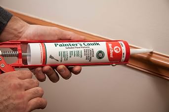 Red Devil 0746 Painters Caulk, 10.1 oz, Paintable Acrylic Latex Caulk for Interior and Exterior Use, Water Cleanup, Ready to Paint in 2 Hours