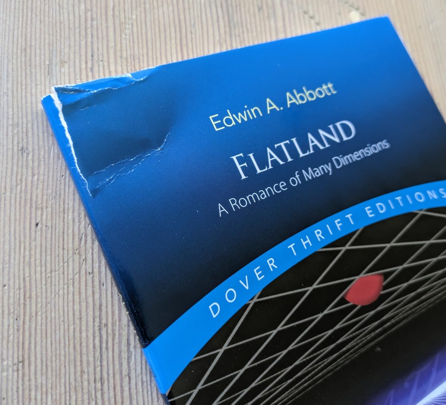 Supposedly new book with a torn cover