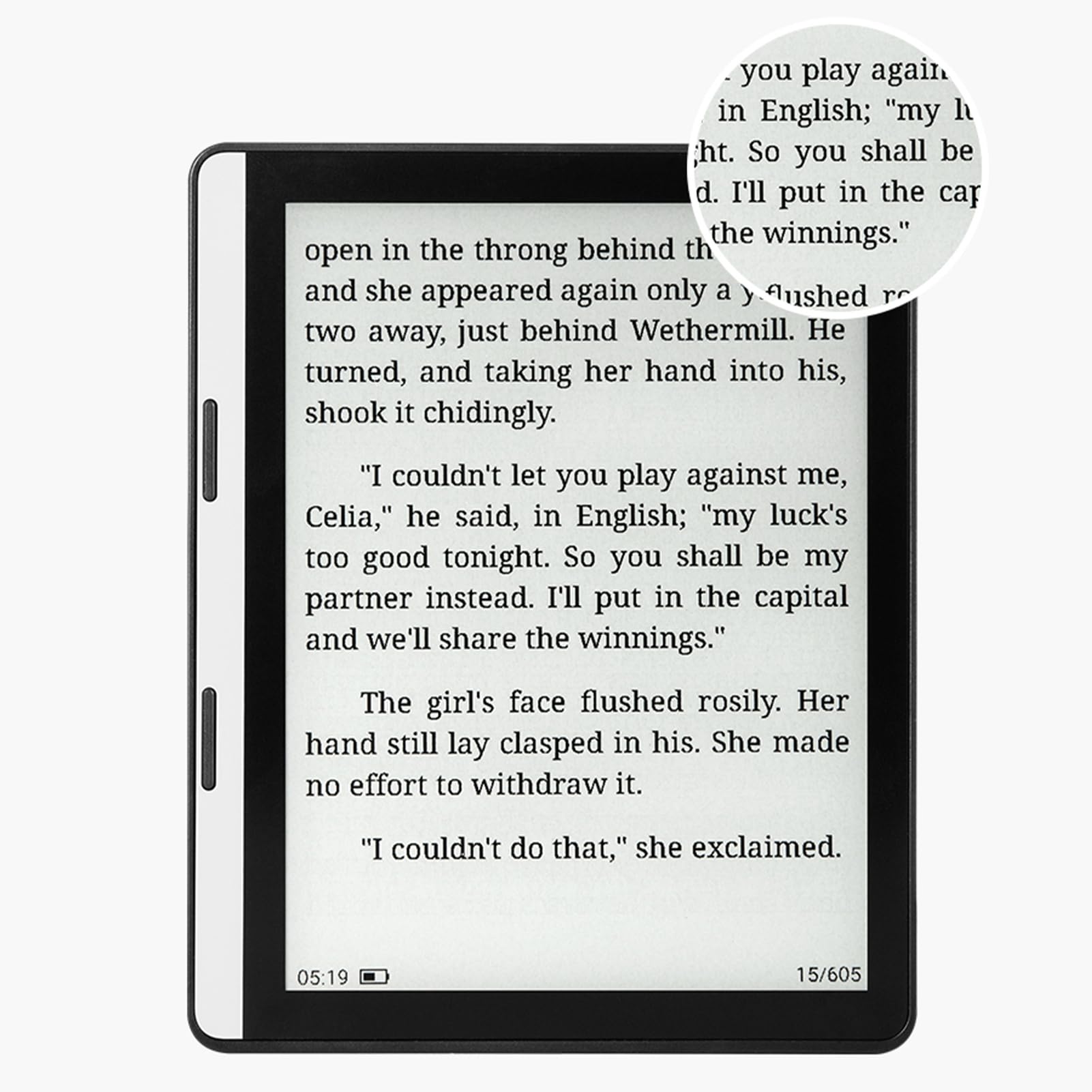 5,76-Zoll-E-Reader-Tablet, Micro-Carving-Technologie, Blendfrei, Lange Akkulaufzeit, Unterstützt EPUB PDF MOBI, WiFi-USB-Übertragung, mit Hülle, für 8.1 (2G+32G)