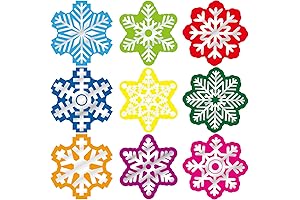 200Pcs Foil Snowflake Decals for Wintery Gala Decor