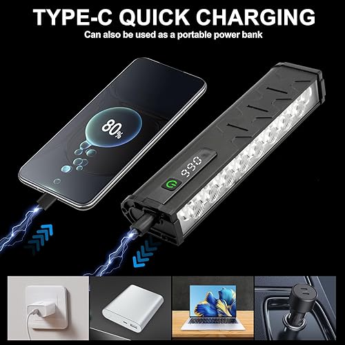 Miniatura 8 de 4800 Lumen Bike Lights, USB-C Rechargeable Bicycle Light, Super Bright Bike Lights for Night Riding, IP65 Waterproof Bicycle Headlight, for