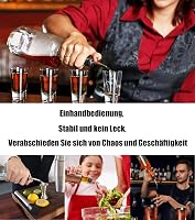 Pafusen 12 db-os Italkiöntő Szett - Rozsdamentes Acél Bárpour Kiöntők Kónikus Csőrrel - Bor, Whisky, Koktél Adagoló Porlasztó Dugó 19 mm-es  4