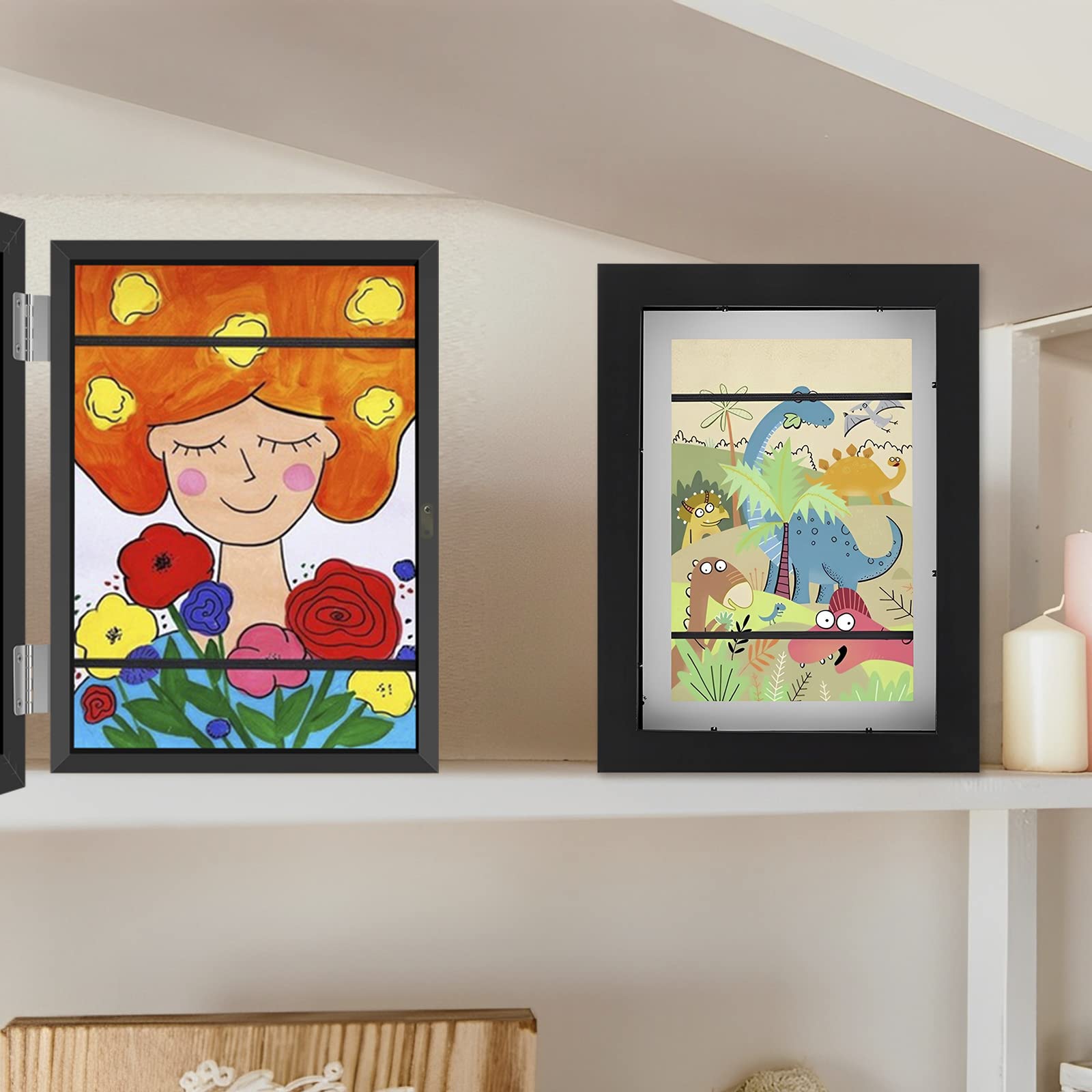 絵画 BE KIND Amazon.co.jp: KindnessJP Kids Art Frame A4 Child Artwork