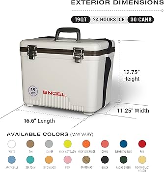 Amazon.com : Engel UC19 19qt Leak-Proof, Air Tight, Drybox Cooler