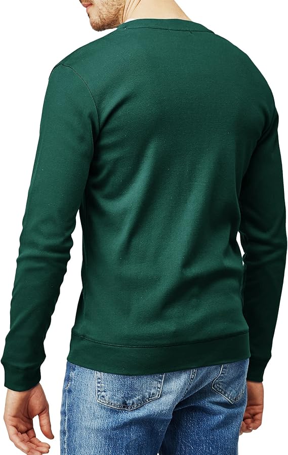 H2H Mens Casual Slim Fit Cardigans V-Neck Basic Designed Long Sleeve Button Down