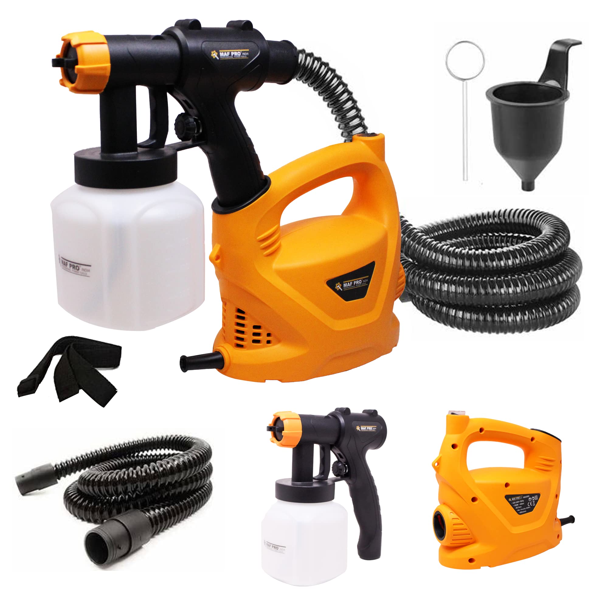 MAF PRO MSG-5502 550W HVLP Spray Gun with Viscosity Measuring Cup, Portable Shoulder Mountable Fast Air Painting Tool (800ml/min, 1.8m) Yellow (B0BS726YGH) Amazon Price History, Amazon Price Tracker