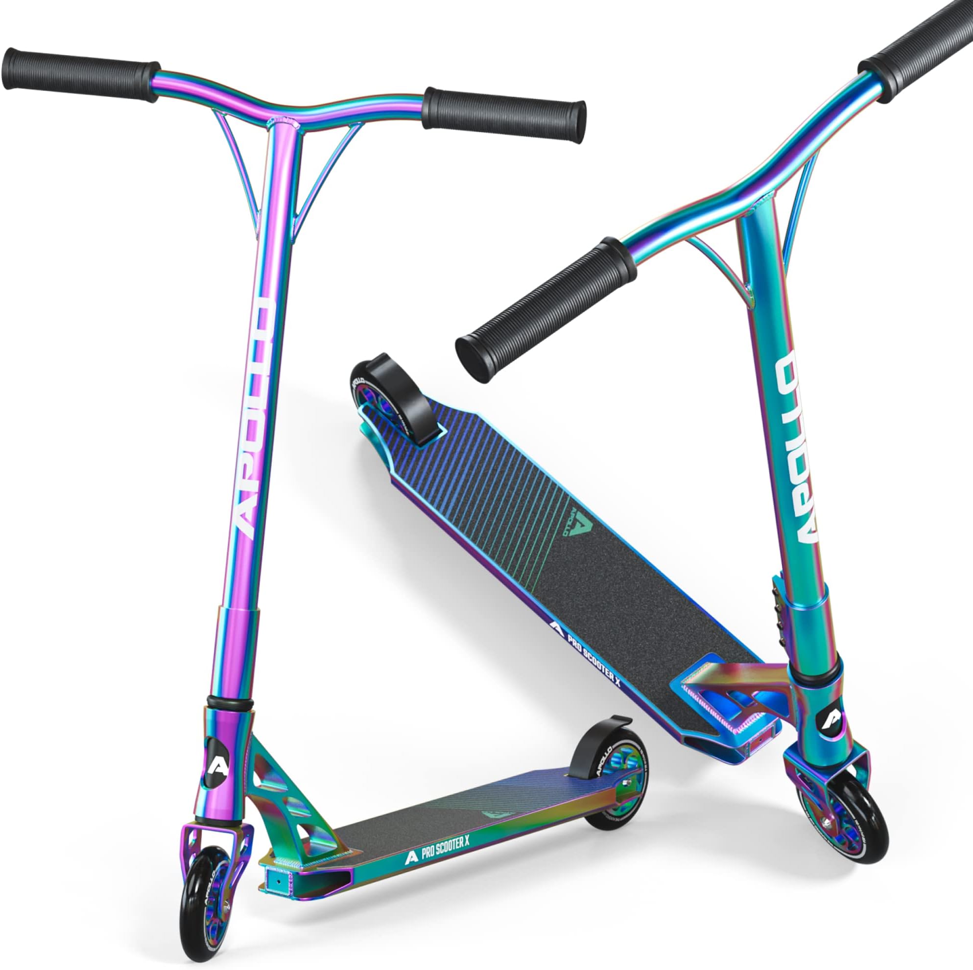 APOLLO Genesis X Pro Scooters - High End Stunt Scooter - Complete Trick Scooter for Advanced and Professional Riders (Kids 10+, Teens, Adults). Cool Pro Scooter for Freestyle, Tricks & BMX Stunts