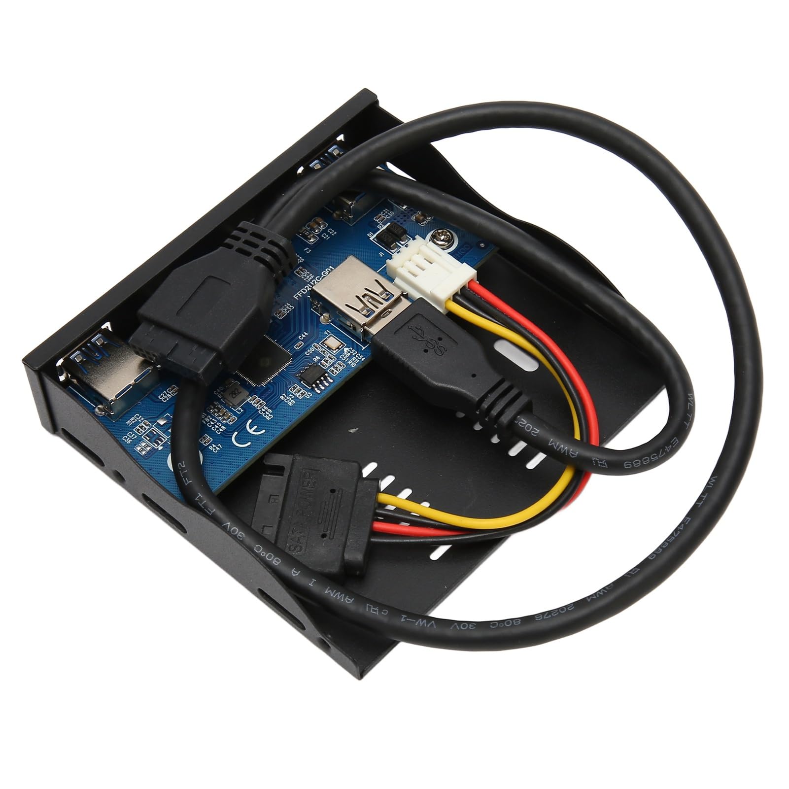 Hub Frontal USB 3.2, bahía de Disquete 6 Puertos 5Gbps Tipo C USB 3.0 2.0