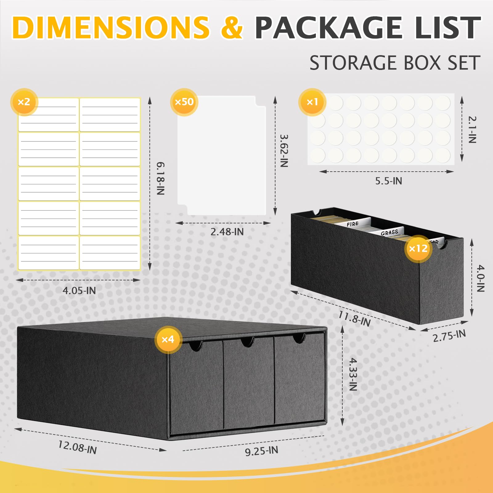 Amazon.com: Kitoyz 8000+Trading Card Storage Boxes with 50 Card