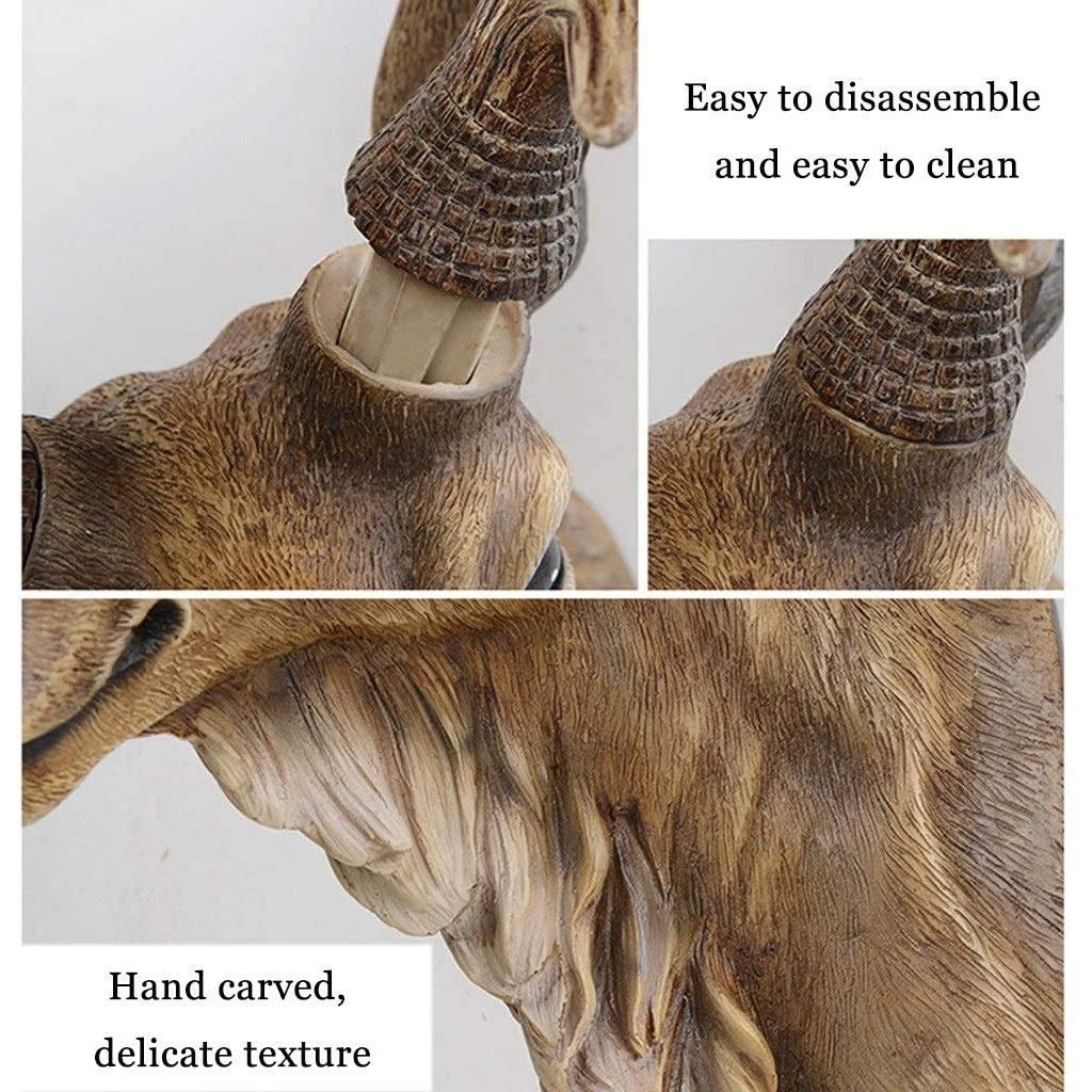 剥製　インテリア Amazon.co.jp: ZLBYB フェイク剥製動物の頭部壁の装飾、手作りの