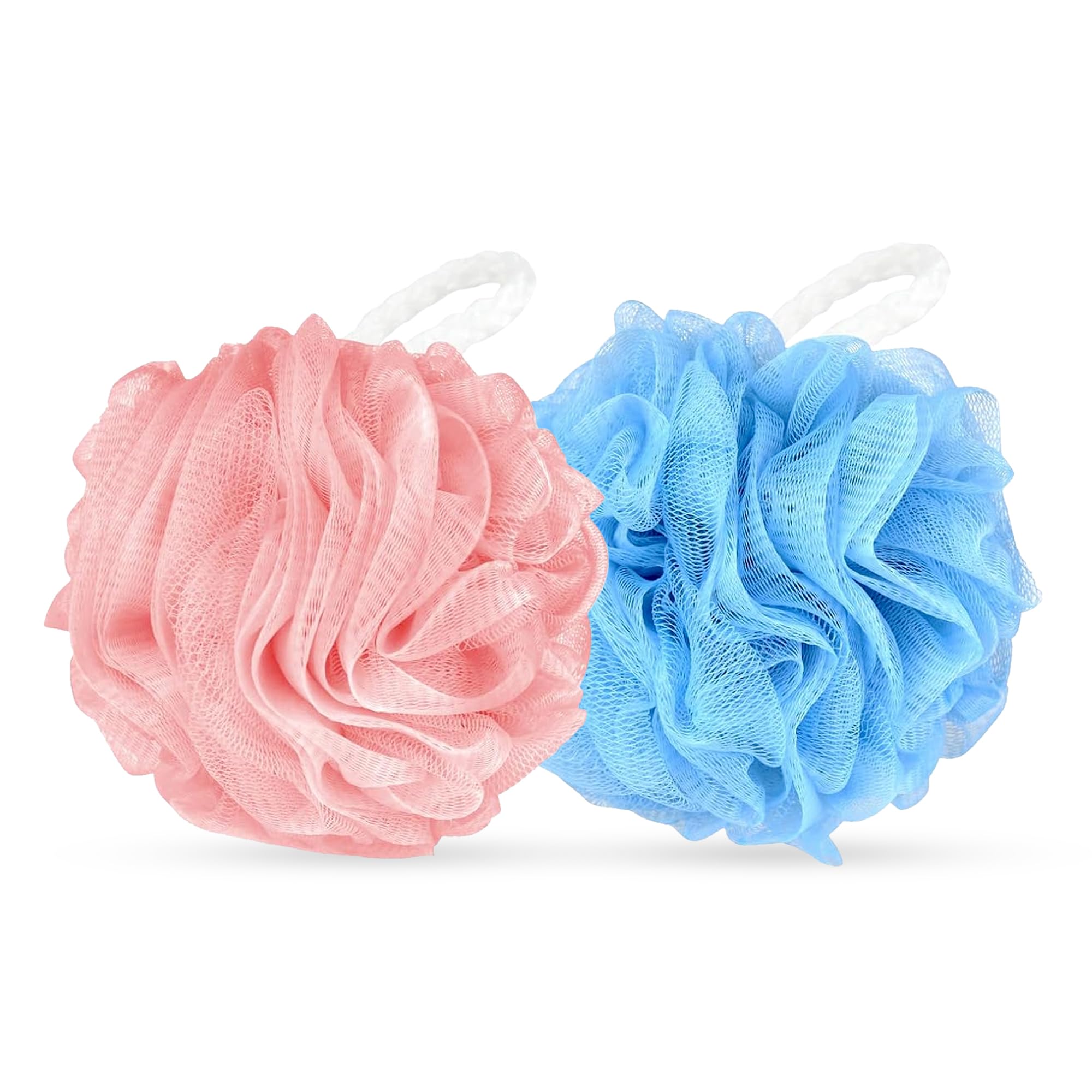 GLUN® High Cleansing Bath Large Loofah Sponge | Exfoliating Scrubber for Enhanced Lather & Smooth Skin Pack of 2-image-13